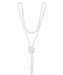 White Flapper Beads 60' - Pearl Necklace