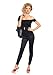 Leg Avenue Grease 3 Piece Bad Sandy Off The Shoulder Top And Skin Tight Pants With Belt, Black, Small