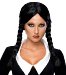 Addams Family Deluxe Wednesday Wig