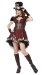 California Costumes Women's Steampunk Girl Adult, Burgundy/Brown, Large