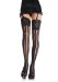 Intimates Boutique Women's Vertical Striped Lace Stockings