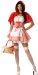 California Costumes Women's Adult-Miss Red Riding Hood, Red/White, S (6-8) Costume