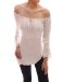 PattyBoutik Cute Off Shoulder Bell Sleeve Blouse Top