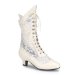 Victorian Lace Insert High Wedding Boots Lace Goth Granny Boots 115