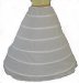 6 Bone X-Full Hoop Skirt Bridal Renaissance Civil War Skirt Slip (160DSXF) - White