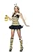 Leg Avenue Women's 4 Piece Daisy Bee Costume Includes Head Piece With Petticoat Dress And Leg Warmers Yellow/Black Medium/Large