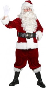 10pc-Complete-Velvet-Santa-Suit-Adult-Christmas-Costume-Size-42-48-Standard-0