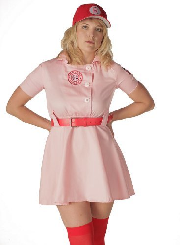 A League of Their Own Rockford Peaches AAGPBL Baseball Womens Costume Dress (XXL DELUXE)