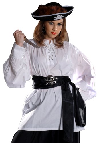 Armor Venue Grace O’ Malley Poet Pirate Shirt – Pirate Costume – White S/M