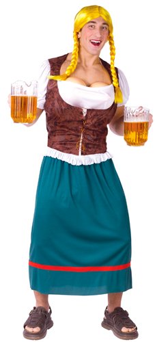 Bavarian Beauty with Beer Tap Bust Costume – Standard – Chest Size 33-45