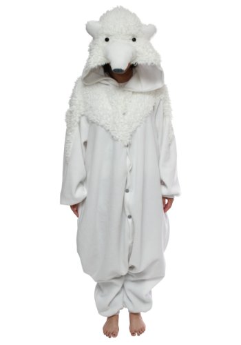 Bcozy Polar Bear Onesie, White, One Size