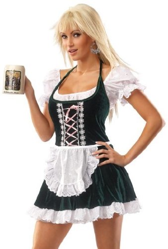 Beer Gal (Drndl) Adult Hallween Costume O/S