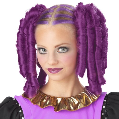 California Costumes Anime Curls with Hairscara, ACC, Magenta