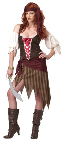 California Costumes Buccaneer Beauty Adult Costume, Olive/Brown, X-Large