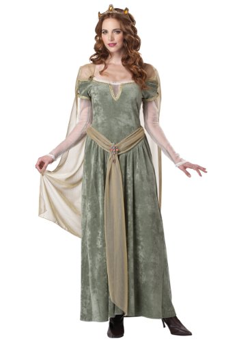 California Costumes Queen Guinevere, Sage, Large Costume