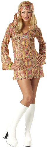 California Costumes Women’s Adult-Disco Dolly, Multi, M (8-10) Costume