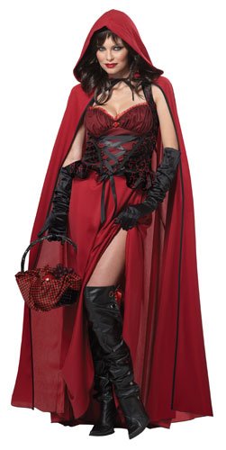 California Costumes Women’s Dark Red Riding Hood Adult, Red, X-Large
