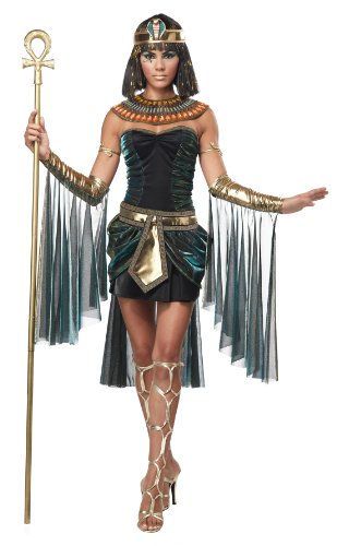 California Costumes Women’s Eye Candy – Egyptian Goddess Adult, Black/Teal, Large