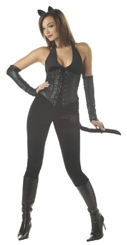 California Costumes Women’s Feline Fatalle Costume,Black,Small