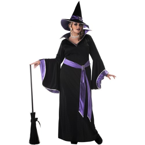California Costumes Women’s Plus Size-Incantasia – Glamour Witch, Black/Purple, 2XL (18-20) Costume