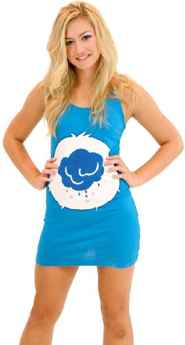 Care Bears Grumpy Bear Blue Costume Tunic Tank Dress (Grumpy Bear) (Blue) (Turquoise) (Juniors Large)