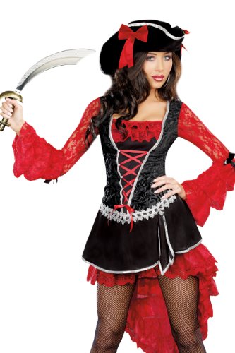 Dreamgirl Treasure Pleasure, Black, Extra Large