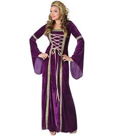 Fun World Costumes Funworld Deluxe Renaissance Lady, Purple, Medium/Large 10-14