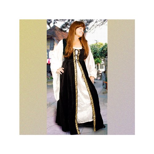 Italian Renaissance Gown (Medium, Navy)