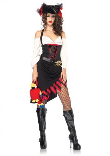 Leg Avenue Women’s Saucy Wench Costume, Multi, X-Large