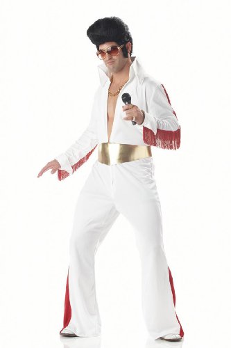 1950s Jeweled White Rock Star Adult Costume