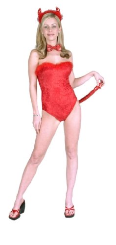 3-piece Devil Set Sequined Adult Accessory