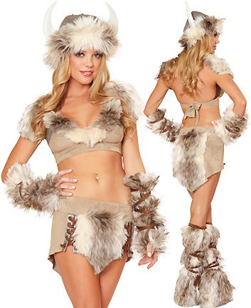 3WISHES ‘Viking Mistress Costume’ Sexy Warrior Hallowen Costume for Women