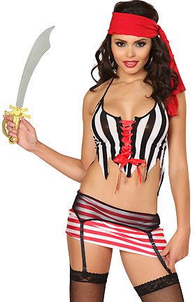 3WISHES Women’s Hottest Booty Pirate Sexy Halloween Costume