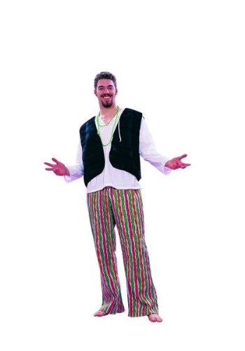 60’s Hippie Fur Vest and Pants Adult Accessory Size Standard