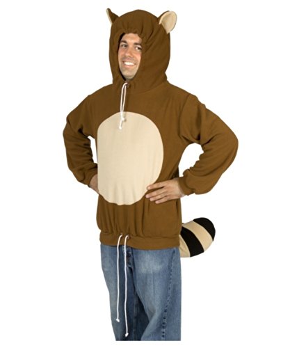 80sTees Men’s Racanooki Costume Hoodie – Large