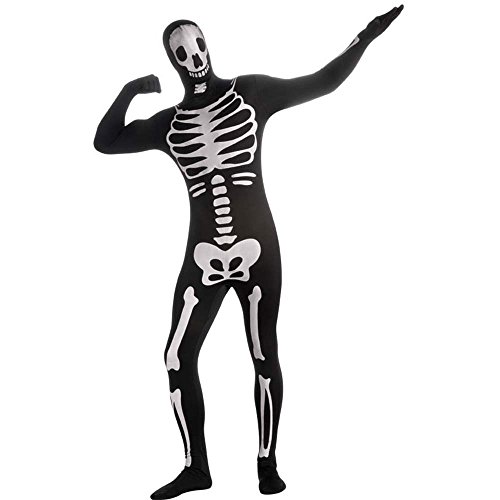 Adult 2nd Skin Skeleton Body Suit – Large