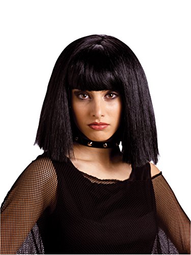 Adult Black Punk Rock Star Wig