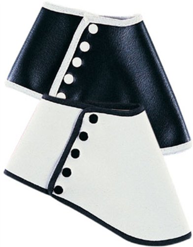 Adult Black Roaring 20s Gangster Costume Vinyl Spats