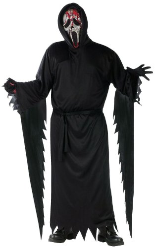 Adult Bleeding Zombie Ghost Face Costume – Standard – Chest Size 33-45