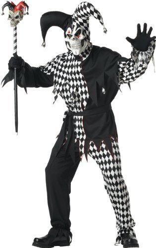 Adult Evil Jester Costume Size 44-46