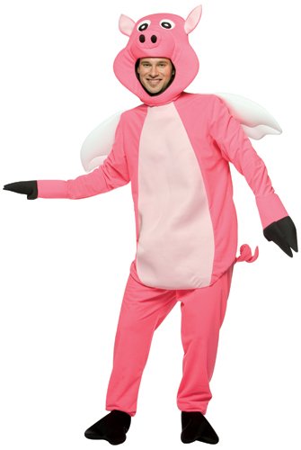 Adult Flying Pig Costume Standard – One Size