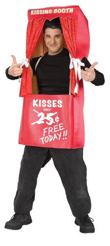 Adult Kissing Booth Costume, One Size fits Most