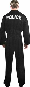 Adult Police Uniform Jumpsuit Costume (Size: Small 36-38)