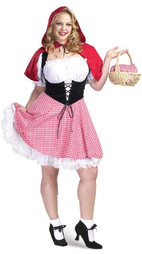 Adult Women’s Plus Size Sexy Red Riding Hood Costume 3X