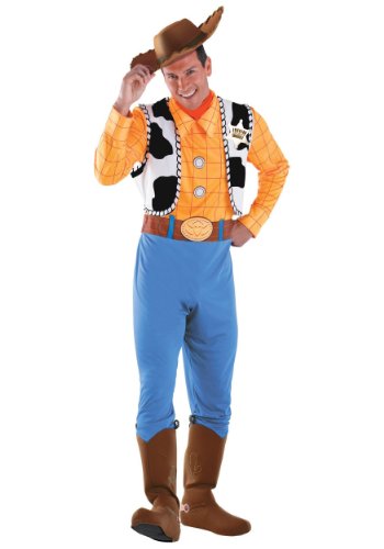 Adults Mens Halloween Deluxe Disney Toy Story Woody Theme Party Fancy Costume – Standard (42-46)