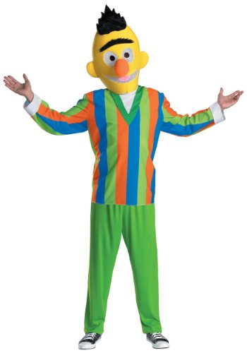Adults Mens Street Cartoon Character Retro Bert Sesame Theme Party Fancy Costume – XL (42-46)