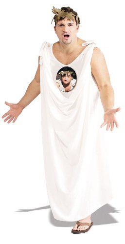 Animal House John Bluto Blutarsky Costume, White, Standard