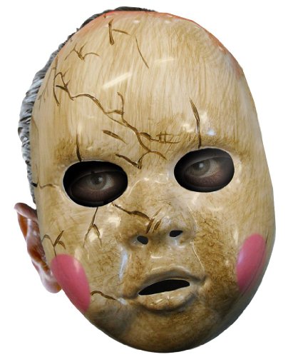 Baby Doll Adult Mask, One Size, White