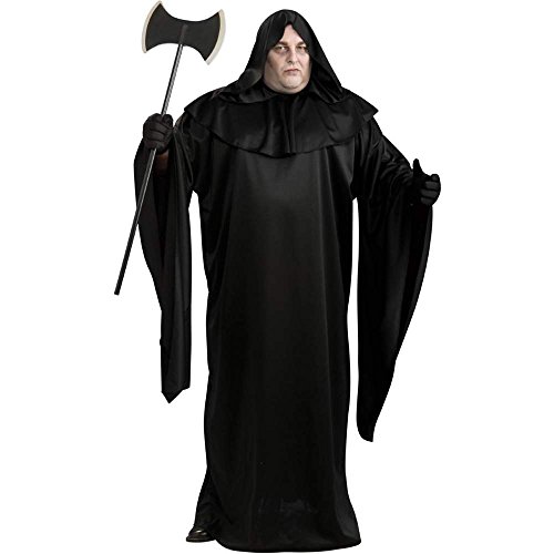 Black Hooded Robe Plus Size Costume