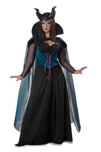 California Costumes Women’s Plus-Size Storybook Sorceress Plus, Black/Purple, 1X